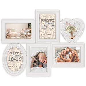 Фоторамка ZEP Galerierahmen Barcellona белая для 6 фото...