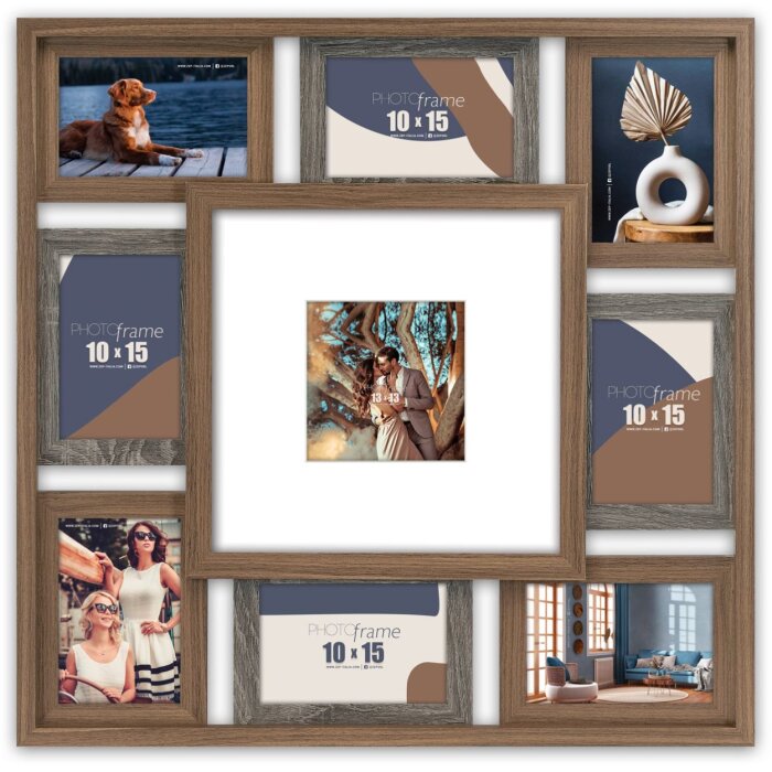 Фоторамка ZEP Галерея Солден для 9 фото, 56x56 см