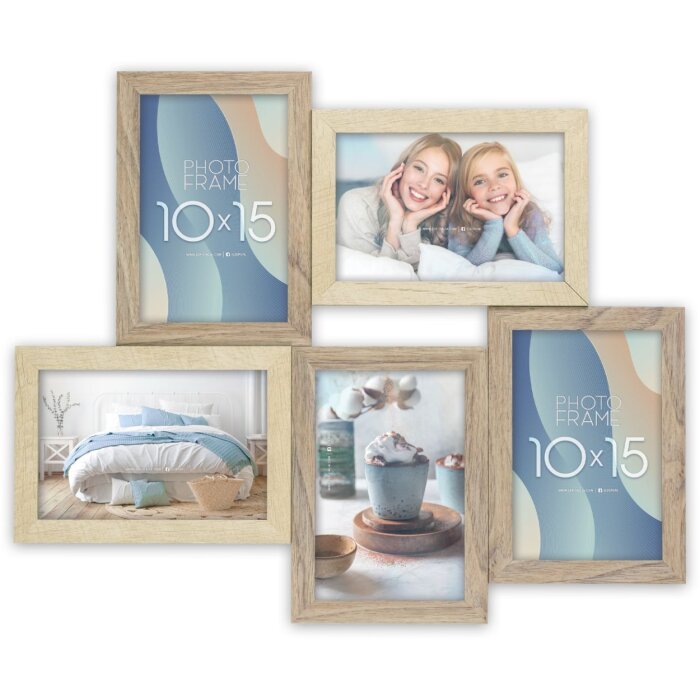 ZEP Gallery Рамка Oberg коричневая 5 фото 10x15 см (42x35 см)