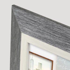 ZEP Bilderrahmen Adler 20x25 cm grau Holzoptik abfallendes Leistenprofil