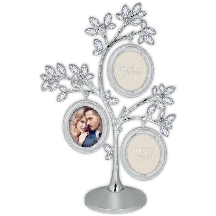 ZEP Metall-Fotobaum Wagner 3 Fotos 6x5 cm silber 17x26 cm