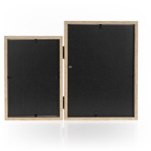 ZEP Holz-Doppelrahmen Basilea braun 10x15 und 13x18 cm Hochformat
