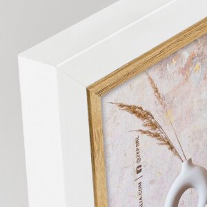 ZEP Doppelrahmen Ayas weiß Holz 2 Fotos 10x15 cm Querformat 35,3x12,5 cm