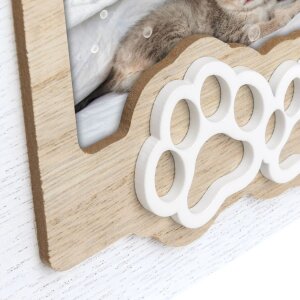 ZEP Holz-Bilderrahmen Zampa 10x15 cm Tierfoto mit Pfotenapplikation