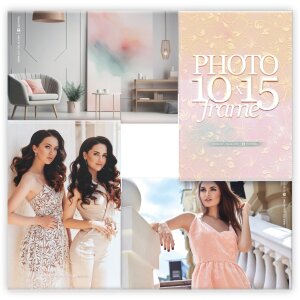 ZEP Acryl-Bilderrahmen Clay 4 Fotos 10x15 cm 25x25 cm