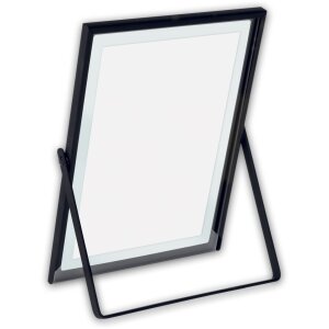 Металлическая фоторамка ZEP Marion black 10x15 см с флоат-стеклом