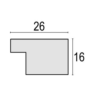 ZEP Holz-Bilderrahmen Parma schwarz 13x18 cm