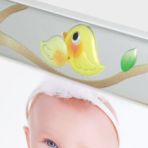 ZEP Baby Bilderrahmen Adamo 10x15 cm silber glänzend