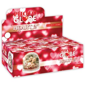 ZEP Glitzerkugel PG503 Rote Herzen 6,5x6,2 cm