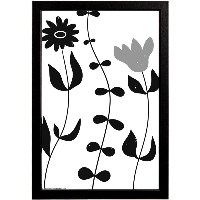 Walther Holzrahmen Liv Monstera 20x30 cm schwarz