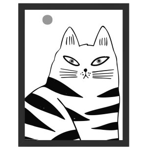 Walther Holzrahmen Liv Monstera 30x40 cm schwarz