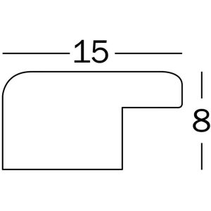 Walther Holzrahmen Liv Monstera 30x40 cm schwarz