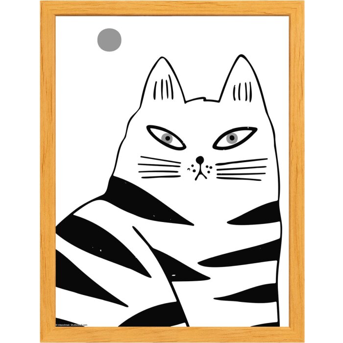 Walther Holzrahmen Liv Monstera 30x40 cm natur