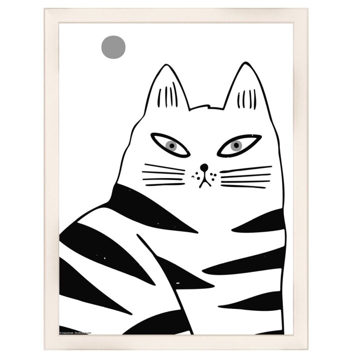 Walther Holzrahmen Liv Monstera 30x40 cm weiß