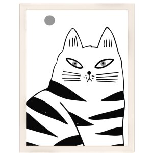 Walther Holzrahmen Liv Monstera 30x40 cm weiß