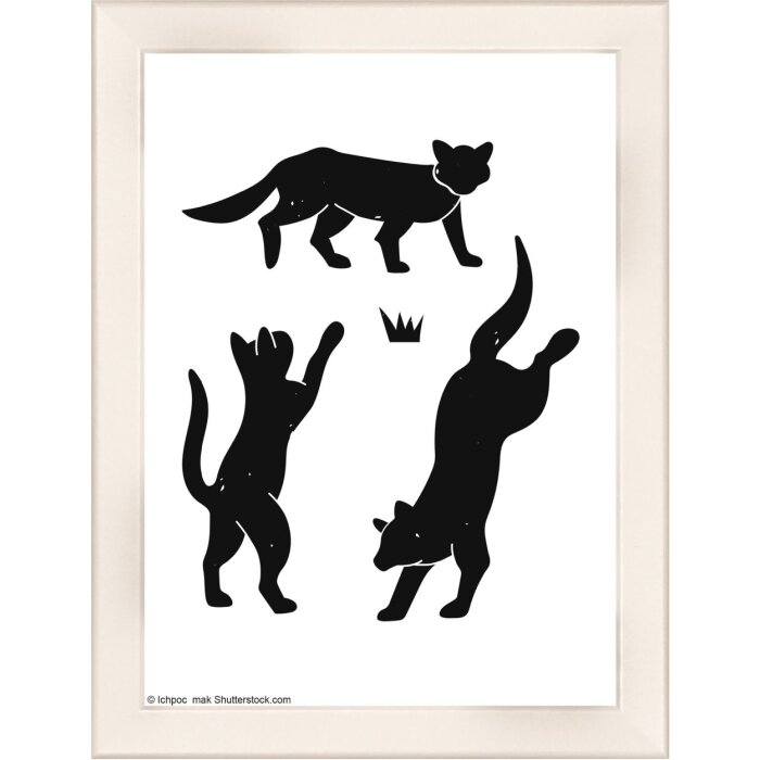 Walther Holzrahmen Liv Monstera 13x18 cm weiß