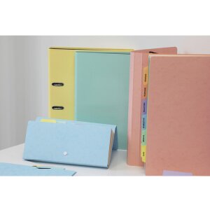 Exacompta Ringbuch A4 2 Ringe D-Form 25 mm Aquarel Pastellfarben