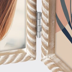 ZEP Holz-Fotorahmen Lisse braun Rillenstruktur 10x15 cm bis 15x20 cm