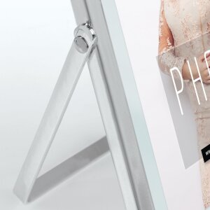 ZEP Metall Bilderrahmen Marion 10x15 bis 15x20 cm schwarz silber mit Floatglas