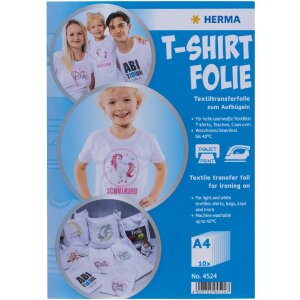 HERMA 4524 T-Shirt Transferfolie A4 für helle...