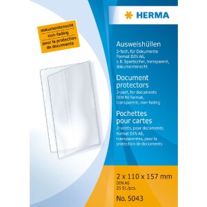 HERMA 5043 Держатели для удостоверений личности 2xDIN A6...