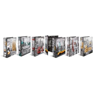 HERMA 7169 Motiv-Ordner A4 70mm Trendmetropolen 10er Set...