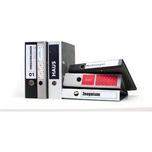 HERMA 10745 Ordneretiketten A4 192x38mm weiß permanent Recyclingpapier