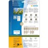 HERMA 10755 Etiketten Silphie-Papier A4 99,1 x 67,7 mm naturbraun permanent
