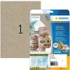 HERMA 10758 Etiketten Silphie-Papier A4 210 x 297 mm naturbraun permanent