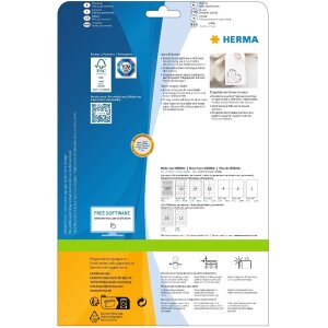 HERMA 10790 PREMIUM Herz-Etiketten A4, Ø 35 mm, weiß, permanent haftend