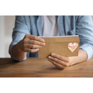 HERMA 10790 PREMIUM Herz-Etiketten A4, Ø 35 mm, weiß, permanent haftend