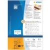 HERMA 10792 Witterungsbeständige Etiketten A4 66x33,8 mm weiß stark haftend