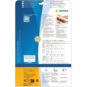 HERMA 10794 Etiketten wetterfest 66x33,8 mm weiß extrem haftend 480 Stück