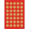 HERMA 15500 Dekor Sticker Weihnachtssterne Gold Set