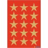 HERMA 15500 Dekor Sticker Weihnachtssterne Gold Set