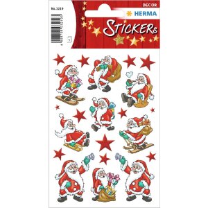 HERMA 15502 Dekor Sticker Weihnachtsmotive Bunt Set