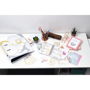 HERMA 15534 Creative Sticker Herzen Gold Silber Liebevolles Design Set