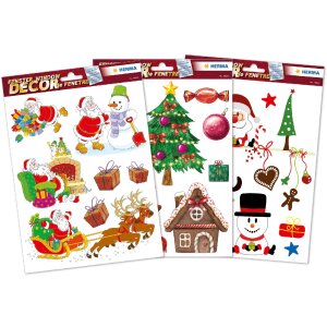 HERMA 15548 Set Fensterbilder Weihnachten Kindermotive 25...