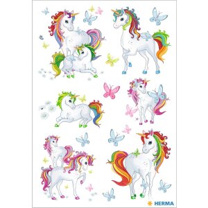 HERMA 15708 Sticker Einhorn "Best Friends" 51-teilig