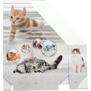 HERMA 19717 Stehsammler A4 Karton Katzen-Design Griffloch