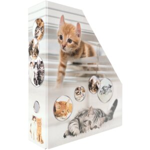 HERMA 19717 Stehsammler A4 Karton Katzen-Design Griffloch