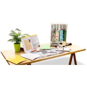 HERMA 19973 Leseständer rot 5 Stufen verstellbar rutschfest