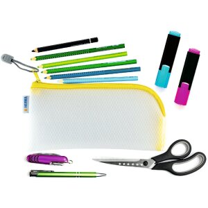 HERMA 20005 Universaltasche Etui gelb 23x11 cm Reißverschluss über Eck