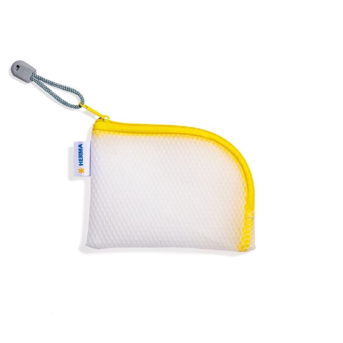 HERMA 20252 Universaltasche A7 gelb 14x10cm Reißverschluss über Eck