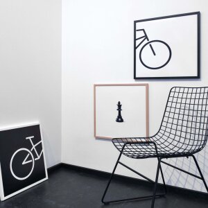 Nielsen Holz-Wechselrahmen Quadrum 50x50 cm weiß deckend