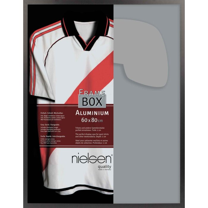 Nielsen Aluminium Wechselrahmen Frame Box II schwarz matt 60x80 cm