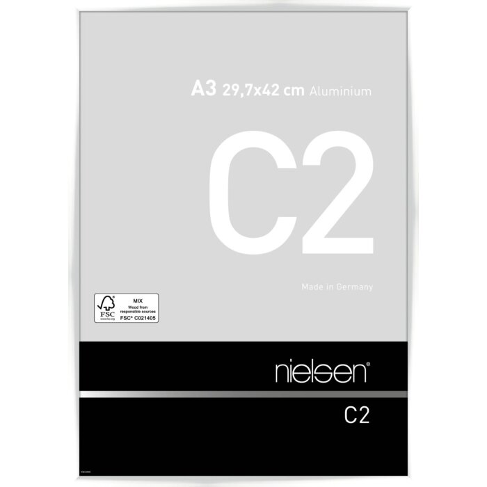 Фоторамка Nielsen из алюминия C2 белая глянцевая 29,7x42 см
