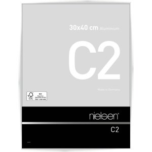 Nielsen Aluminium Bilderrahmen C2 weiß glanz 30x40...