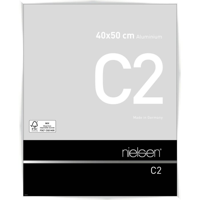 Фоторамка Nielsen из алюминия C2 белая глянцевая 40x50 см