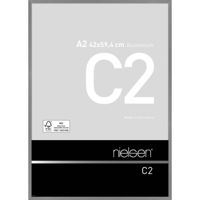 Фоторамка Nielsen C2 из алюминия, матовый серый, 42x59,4 см